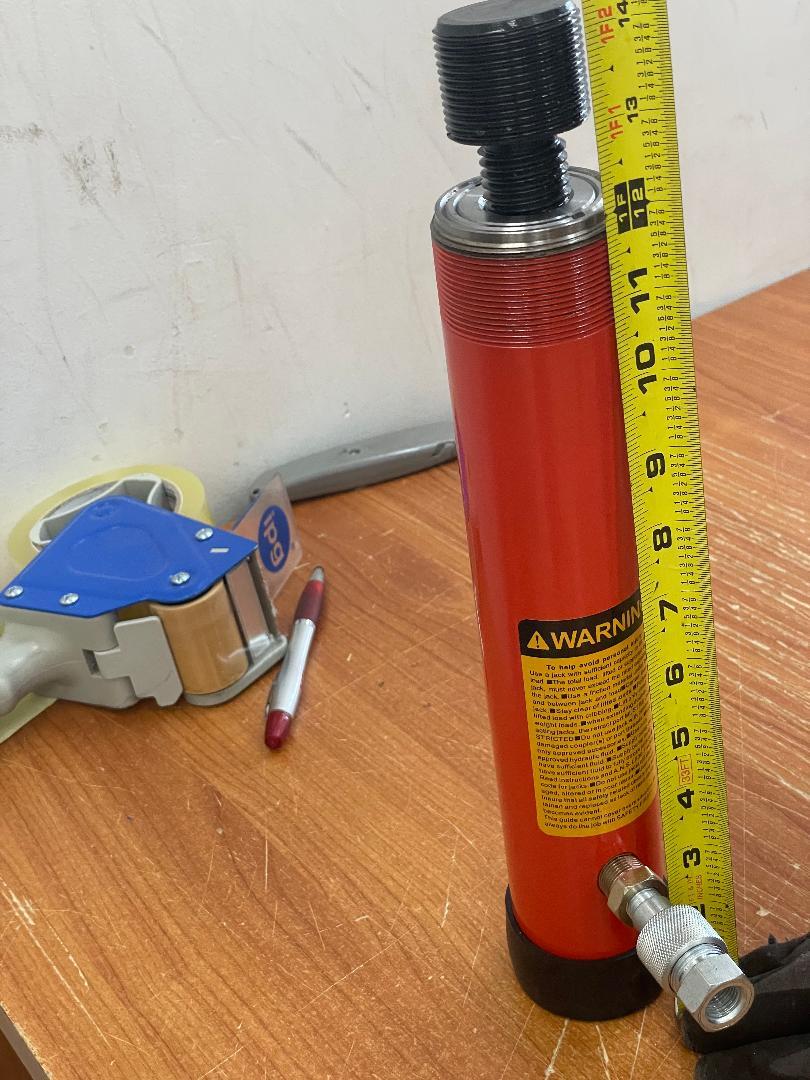 10 Ton 6″ Stroke Hydraulic Ram Single Acting