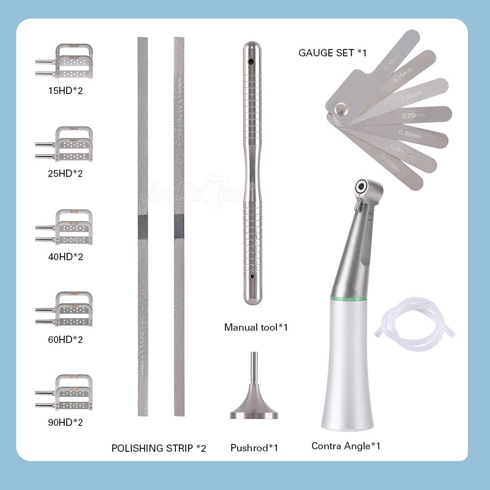 Dental 4:1 Reduction IPR Handpiece Contra Angle Interproximal Stripping Gauge