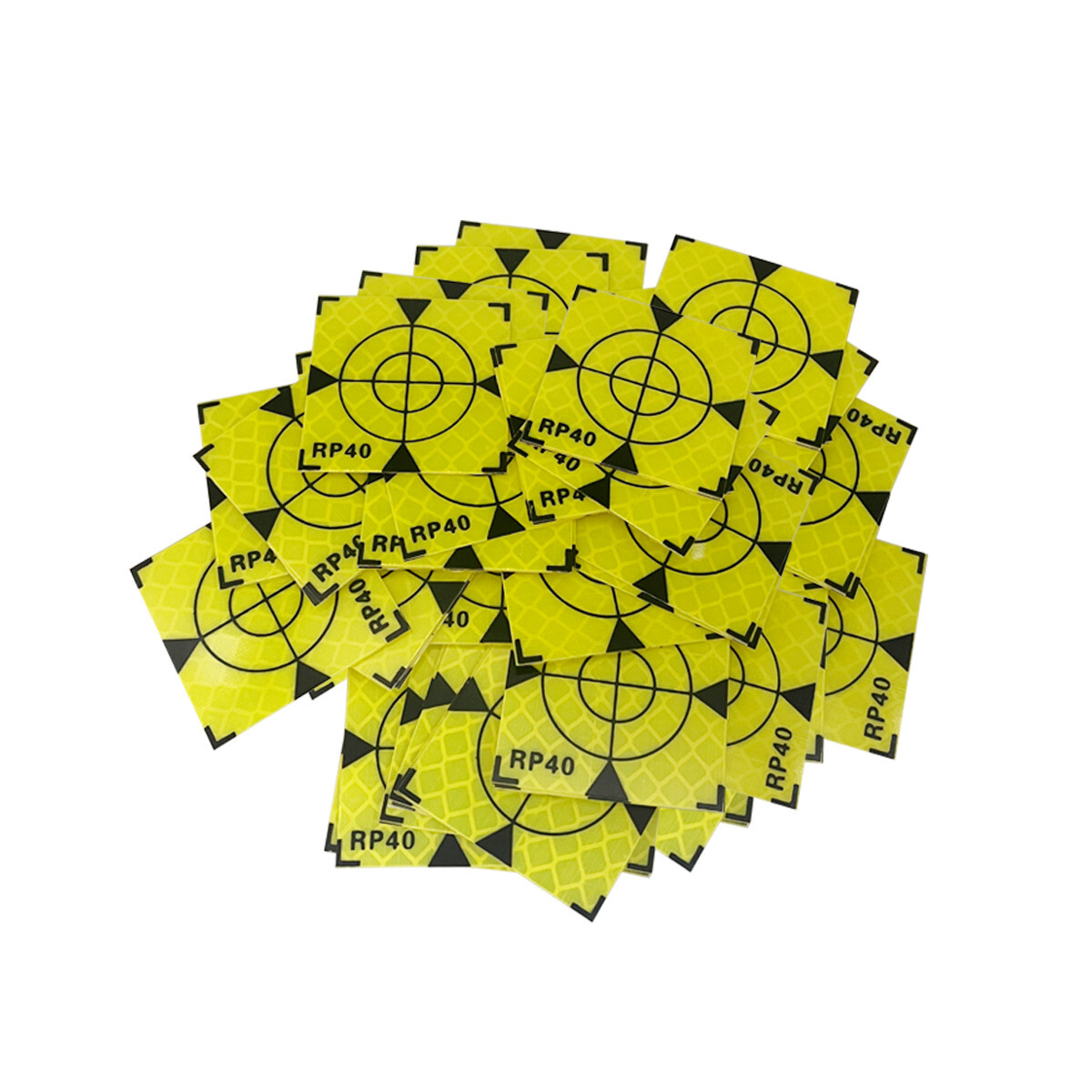 100PCS Reflective Sheet With Triangles 40X40MM Reflective Target Total Station