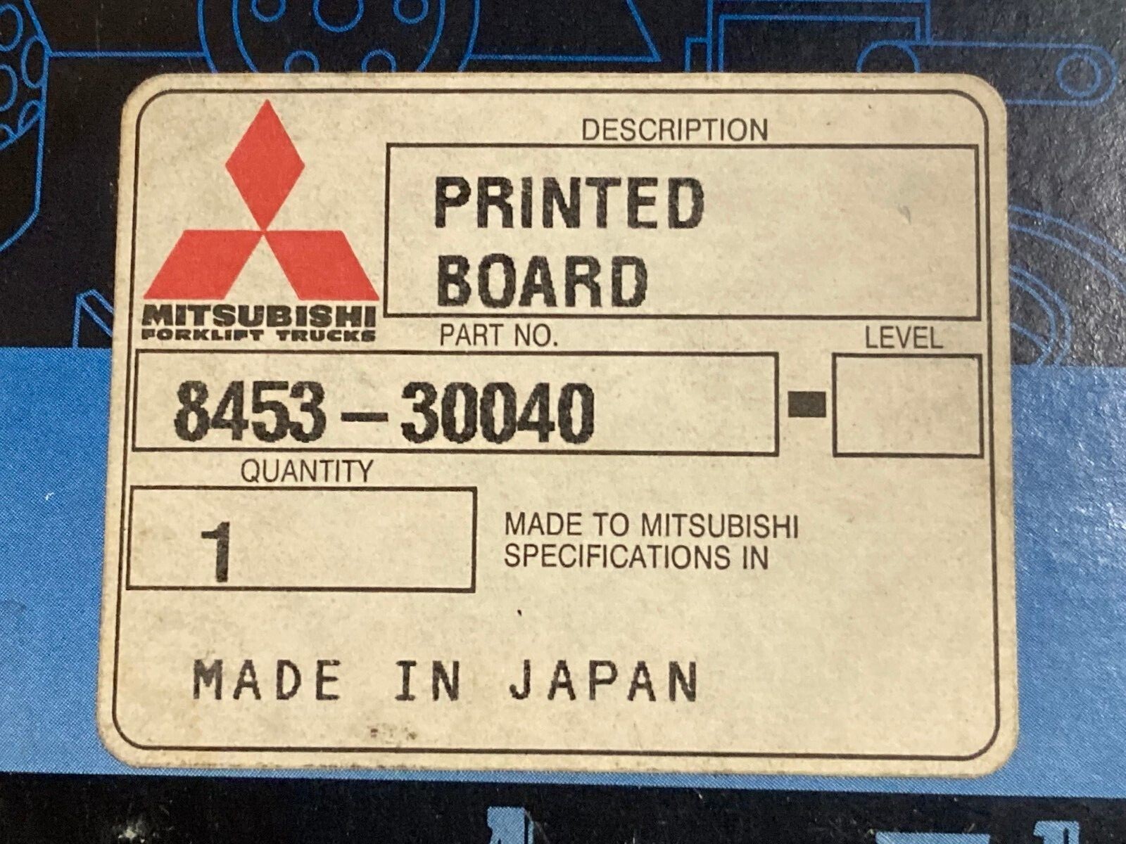 Cat Mitsubishi MCF Printed Board` 8453-30040