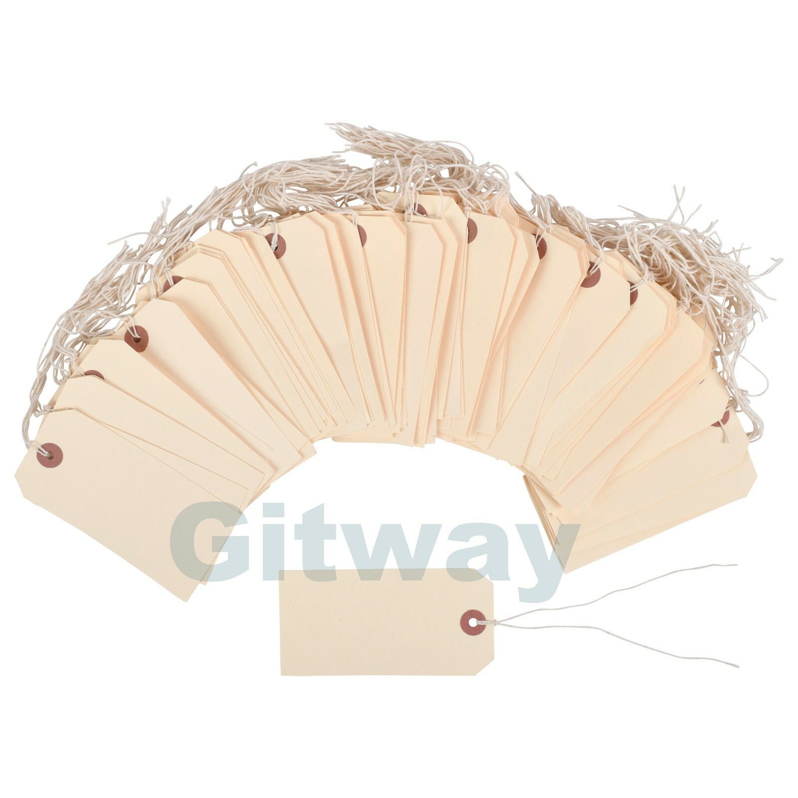 100 Manilla Tags 4 3/4″ x 2 3/8″ Size 5 Inventory Shipping Hang Tag with String