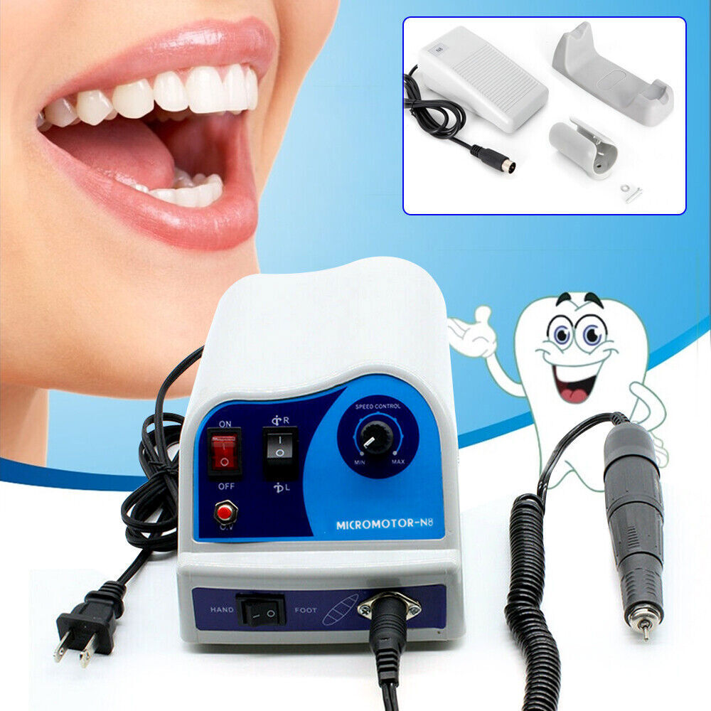 Dental N8 Lab Marathon Type Micromotor Polisher & 45K RPM Motor Handpiece Kit