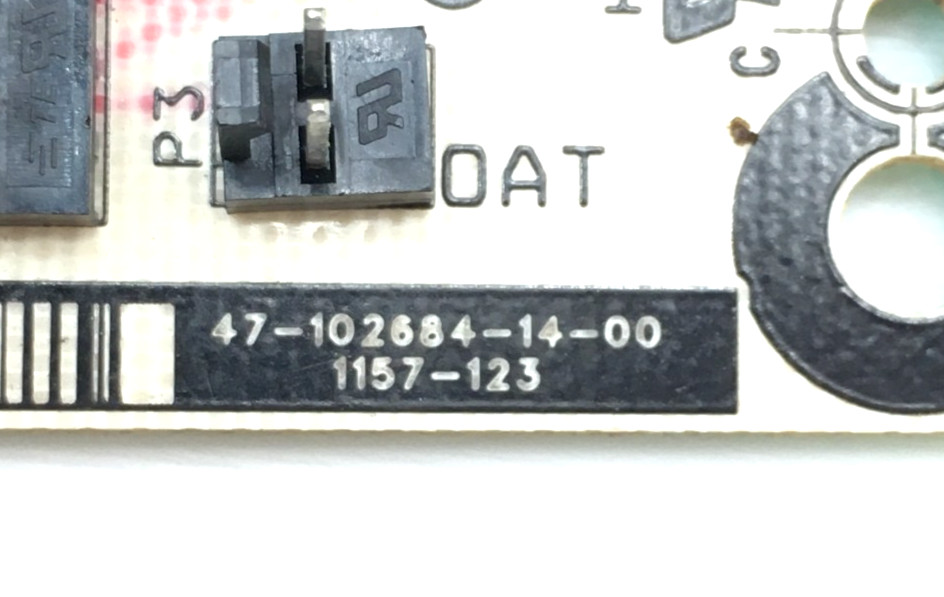 Rheem Ruud 1157-123 Furnace Control Circuit Board 47-102684-14-00 used #D481