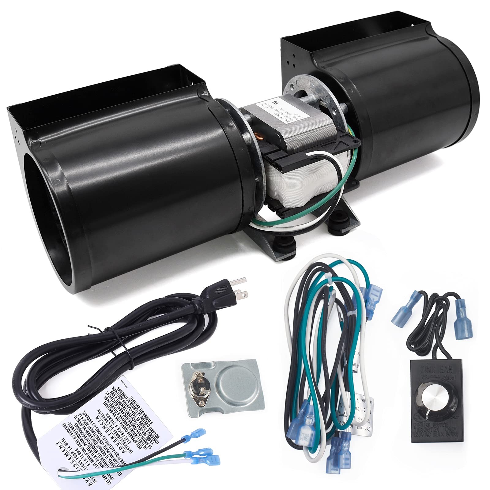 Adviace GFK-160 GFK-160A Fireplace Blower 12.81 x 4.31 x inches, Black