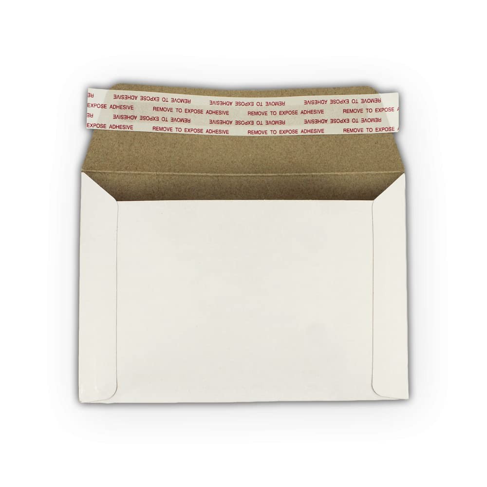 EcoSwift 12.5 x 9.5 Rigid Photo Mailers Stay Flats White 12.5×9.5,