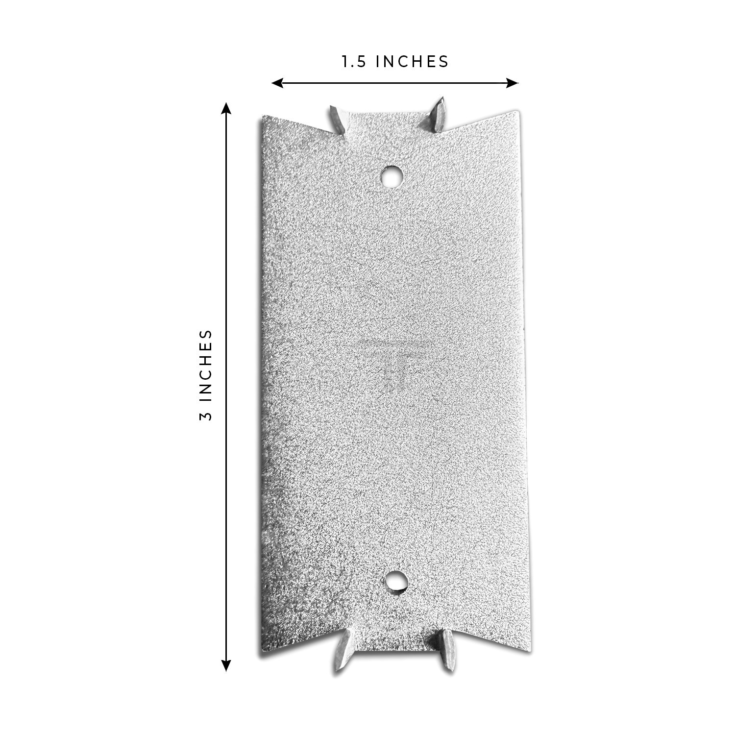 100-Pack Heavy-Duty 1.5-inch x 3-inch Steel Nail Plates for Wood Studs