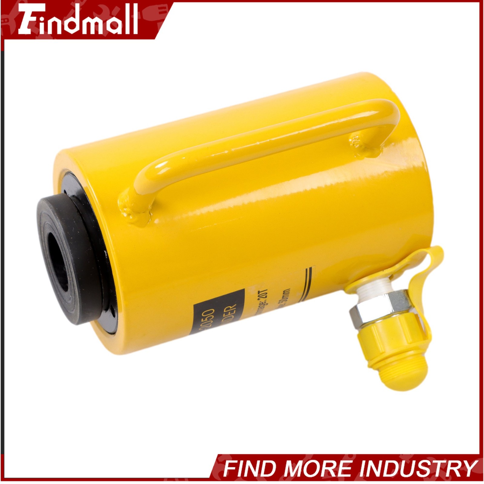 Findmall 20 Ton Capacity Hollow Hydraulic Cylinder 2″ 50mm Stroke Single Acting