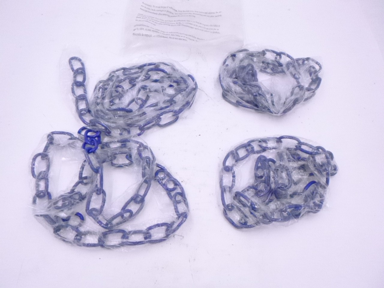 4 Pack 51.25″ Metal Chain for Swing Seat Outdoor Playground Blue A4M00524