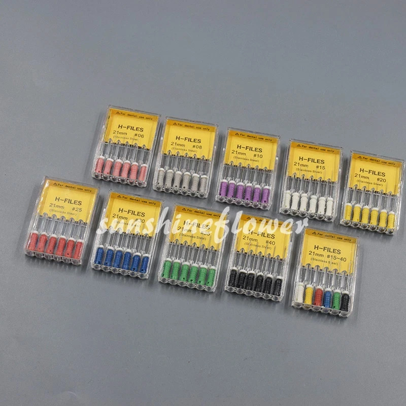 Mani Type Dental Endodontic Root Canal K-files 25/31mm C-files 21mm Hand Use