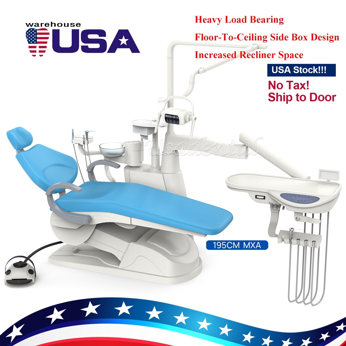 Dental Chair Unit F6 Luxury Large size Ergonomic Patient Exam Chair FDA