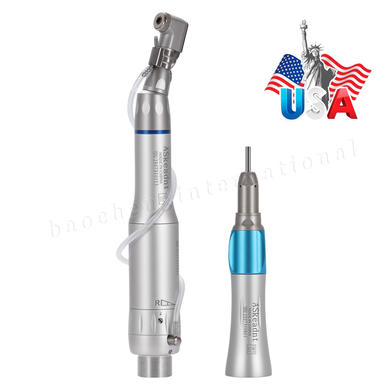 Dental slow Speed Contra Angle Straight Handpiece Air Motor 2H/4H Micromotor