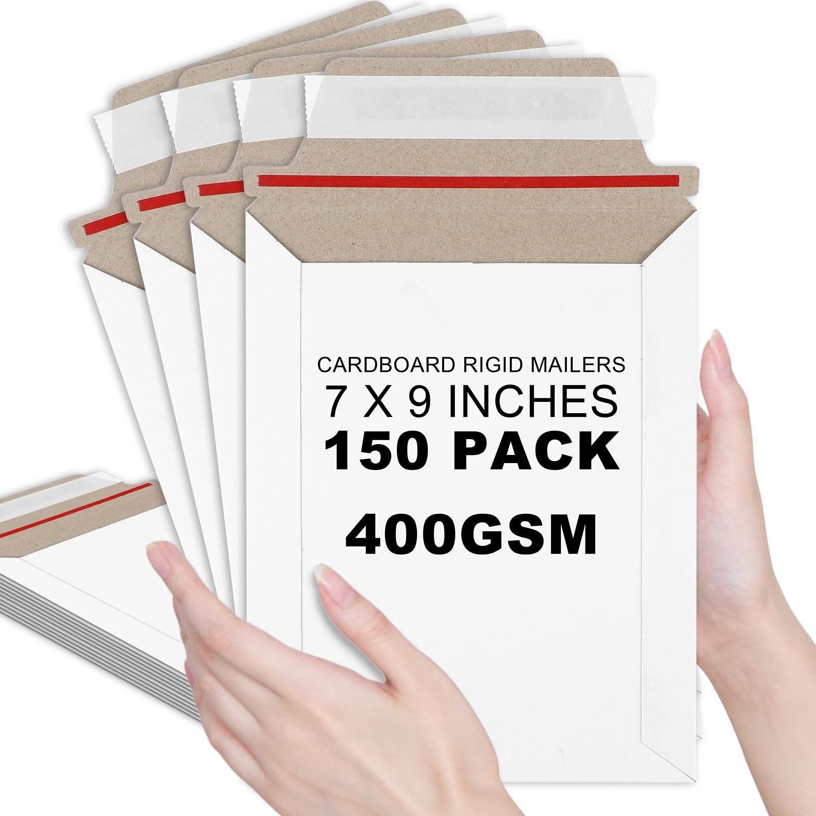 150 Pcs 7 x 9 Inch Rigid Mailers Self Adhesive Stay Flat Rigid Mailers Photo …