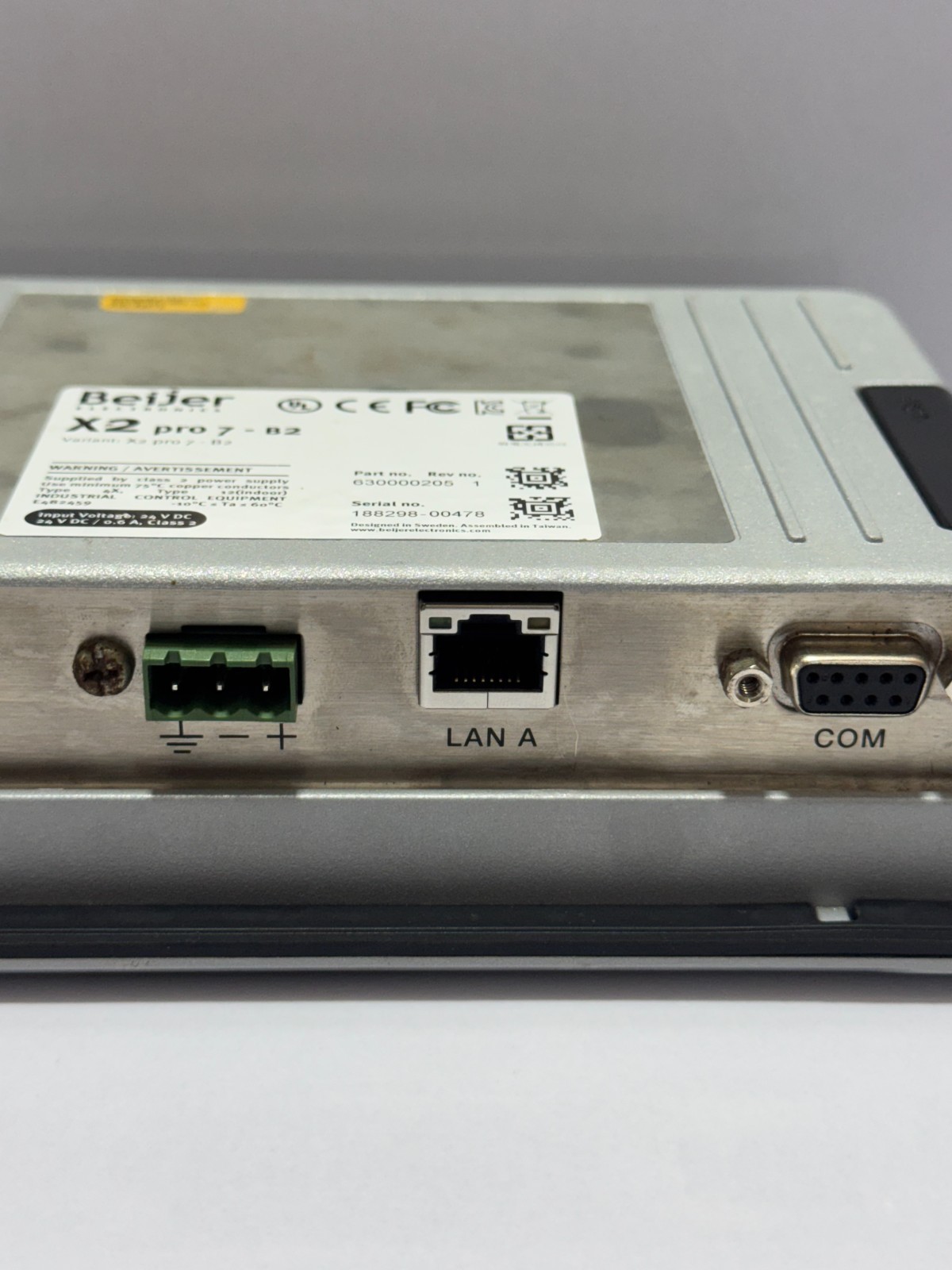 BEIJER ELECTRONICS X2 PRO 7-B2 HMI 630000205 FAST SHIP BY FEDEX