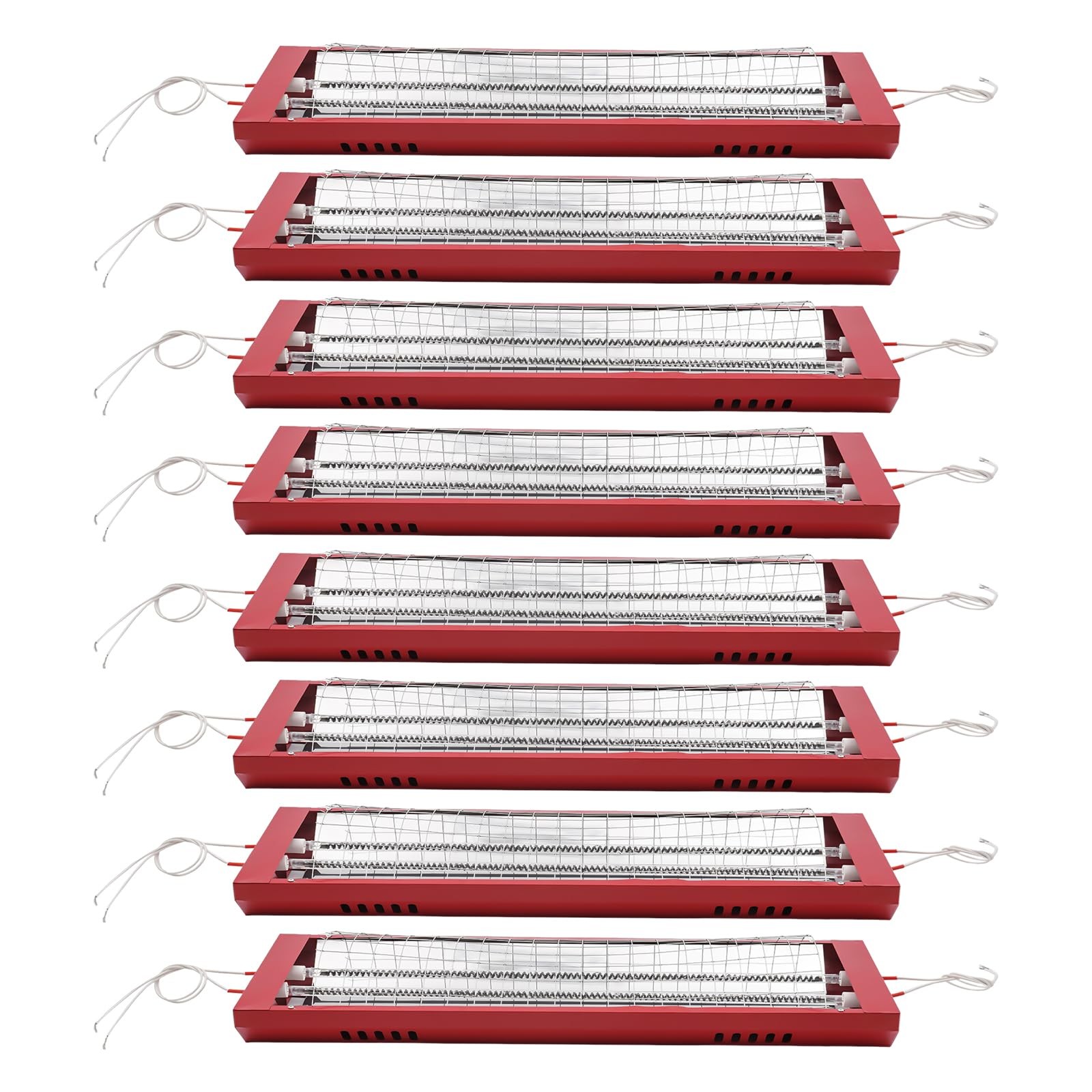 2000W 8pcs Infrared Curing Lights 110V for Auto Furniture Paint Booths