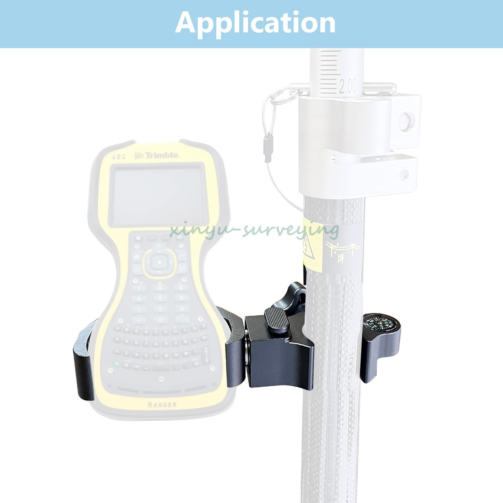 New Pole Mount Cradle Bracket for Trimble TSC3 Data Collector Range Clamp Holder