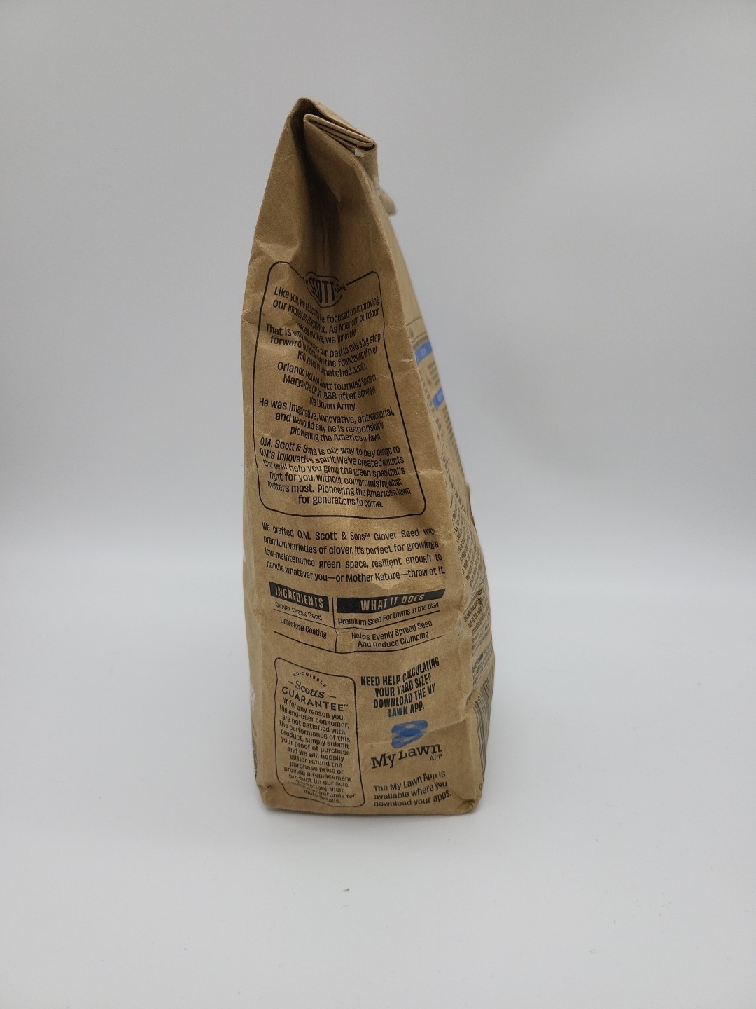 O.M. Scott and Sons Clover Seed, Lawn Seed Grows a Naturally Low…