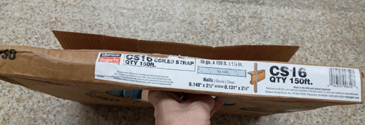Simpson Strong-Tie 16 Ga 150ft Galvanized Coiled Strap Tie CS16