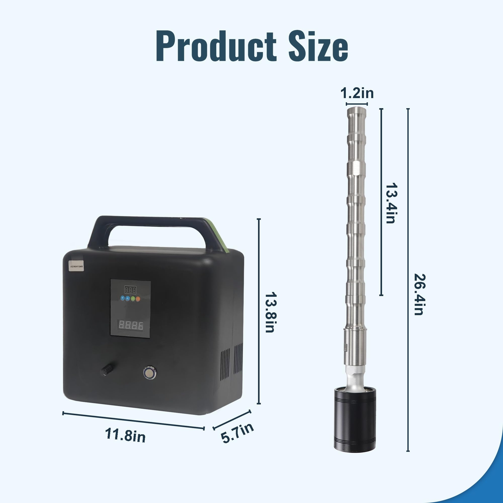 U.S. Solid Ultrasonic Homogenizer Vibrator 900W 340mm L 30mm D 5L Capacity
