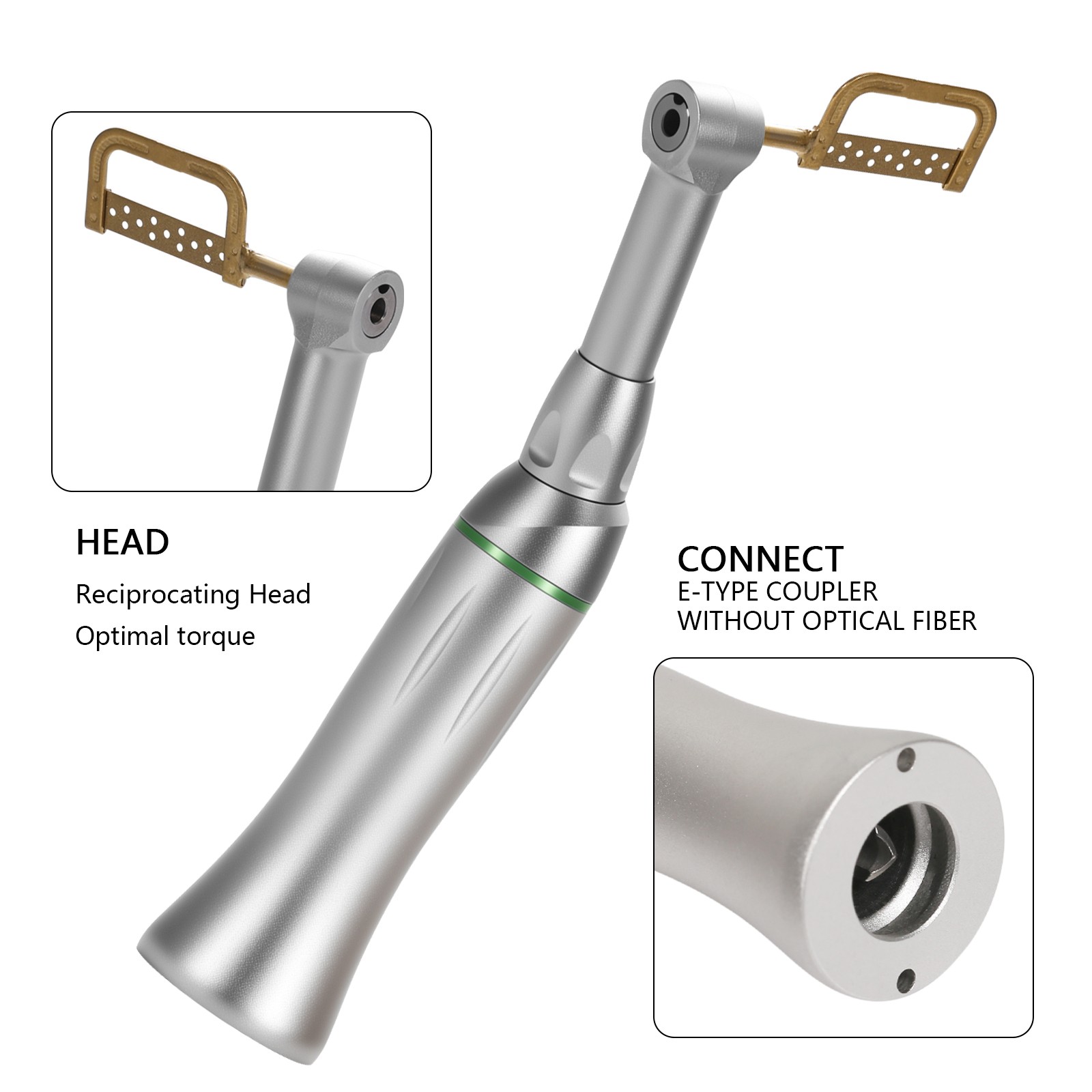 1-5* Dental Contra Angle 4:1 Reduction Handpiece IPR Reciprocating Stripping Kit