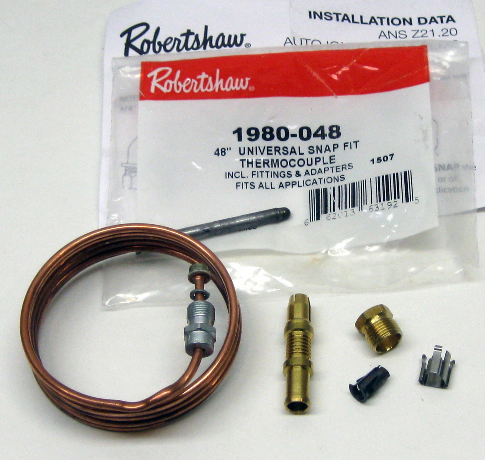 Robertshaw Thermocouple 48″ 1980-048 Snap Fit Universal (51-1457)