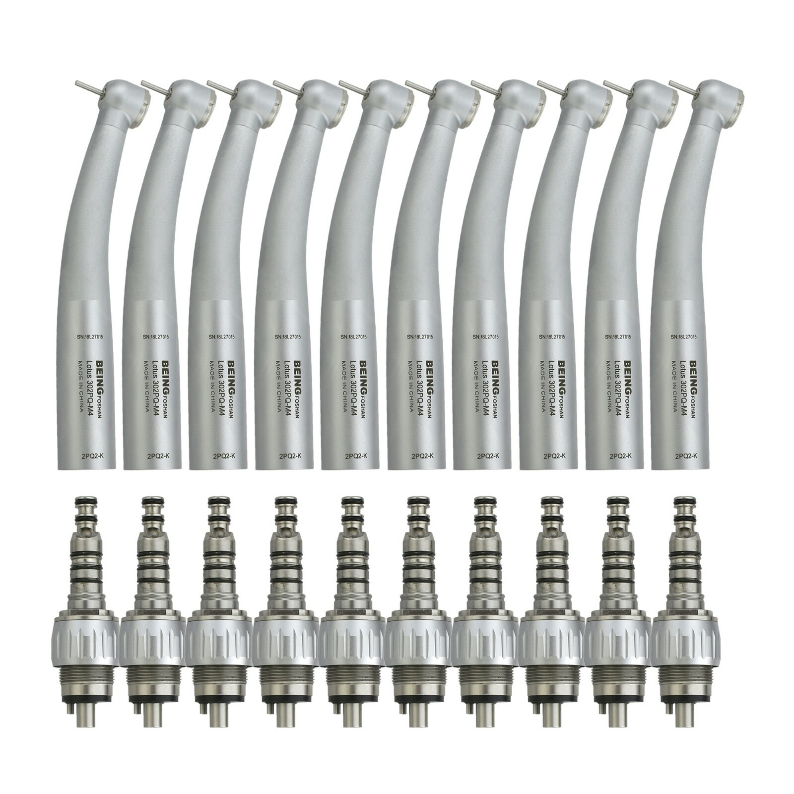 10pcs BEING Dental High Speed Handpiece & Coupling KaVo MULTIflex Midwest 4 Hole