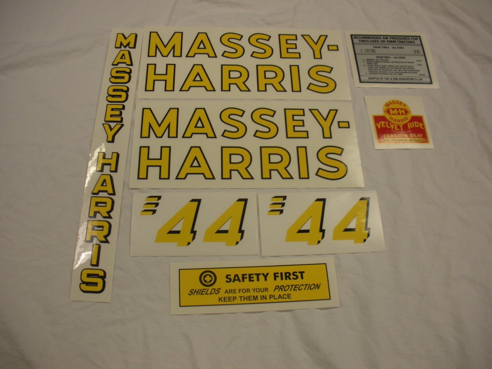 Massey Harris 44 Tractor Decal Set – New FREE SHIPPING
