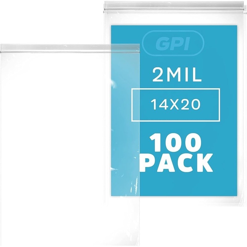 Resealable Zip Lock Bags Heavy Duty Clear Storage Bags Organization 200 Count US