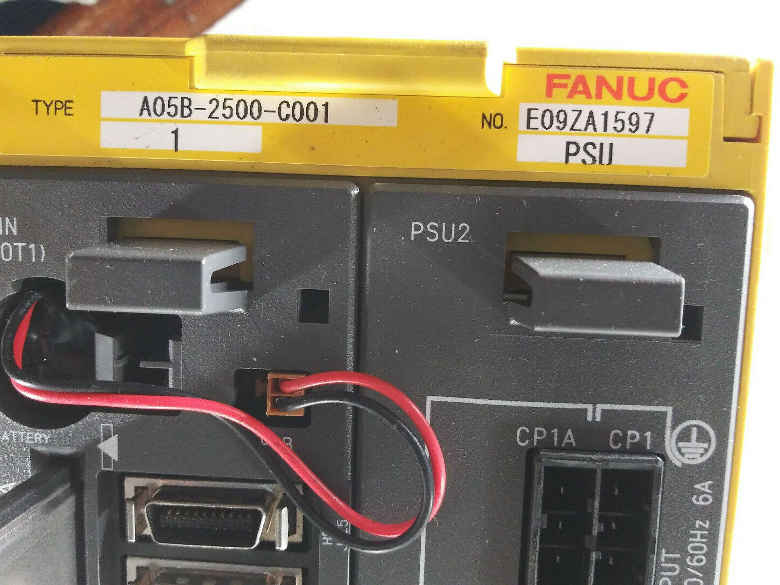 1 USED FANUC A05B-2500-C001 BACKPLANE W/ A16B-2203-0910 & A16B-3200-0600