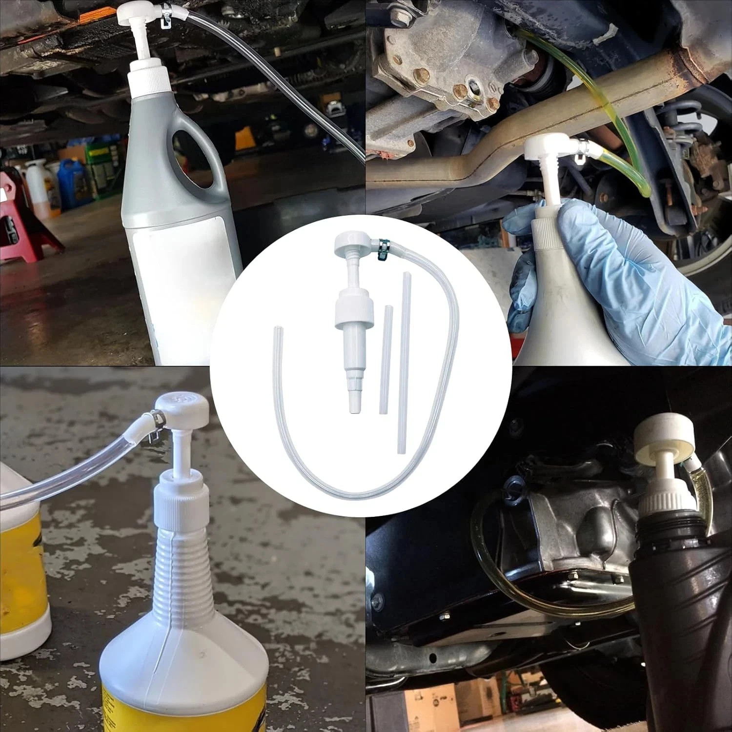 2 PCS Fluid Pump for Quart Bottles Gear Oil Transmission & Differential Transfer