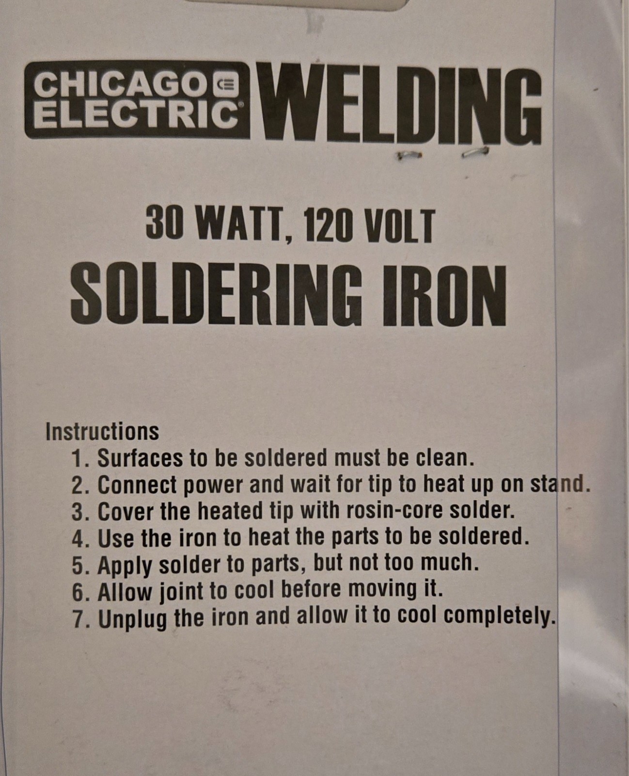 30 Watt Lightweight Soldering Iron