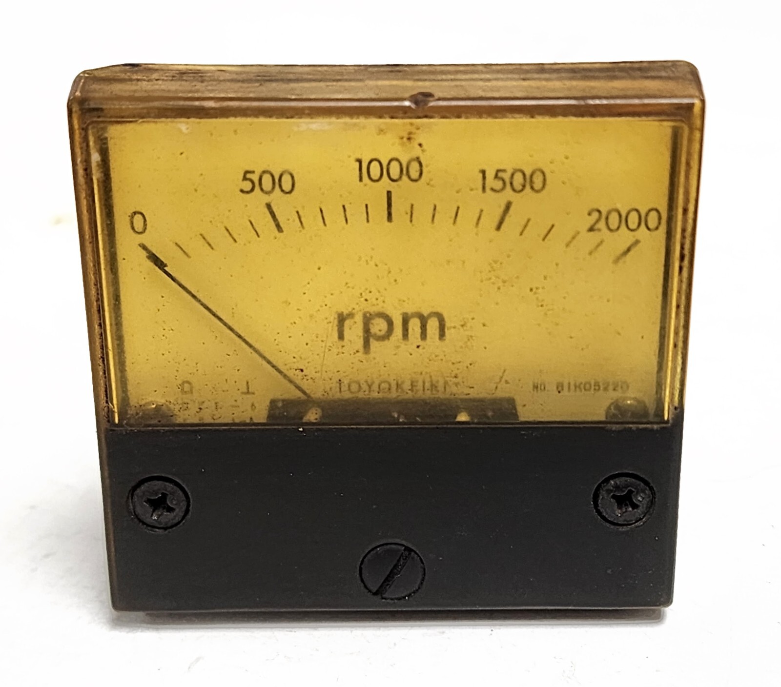TOYOKEIKI RPM GAUGE NO. BIK05220 0-2000RPM INDICATION