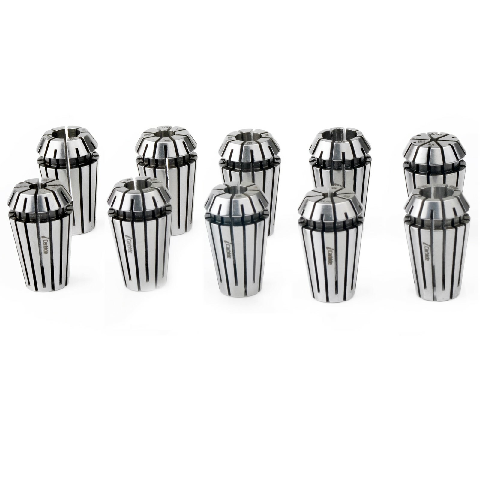 ULTRA PRECISION ER16 COLLET SET 3/32 TO 3/8″ 10PCS TIR0.0002″/5μm CNC TOOLS