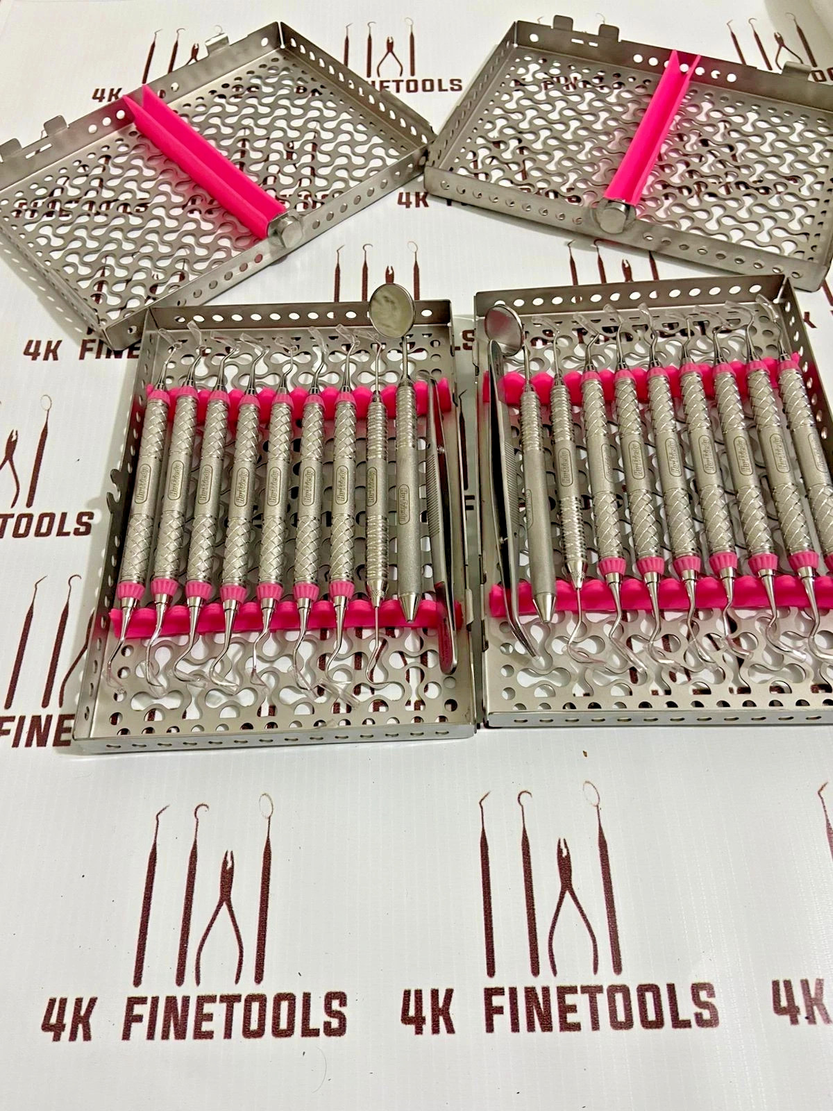 Hu Friedy Dental Hygiene Instruments 2 Set of 10 PCS With 2Sterlization Cassette