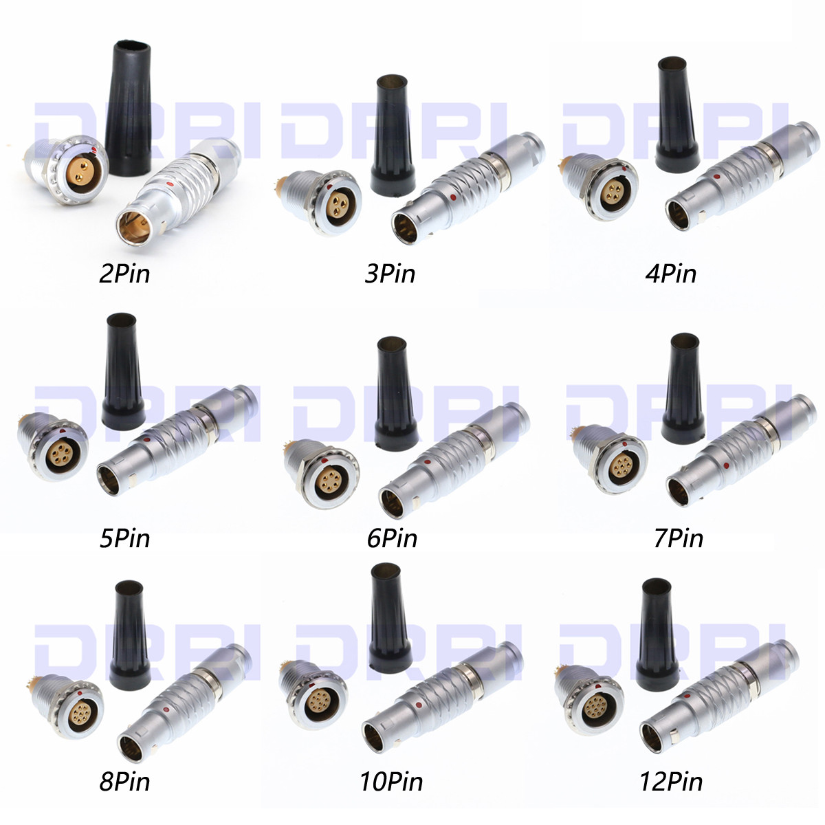 Compatible 1B Push Pull Connector FGG EGG 2 3 4 5 6 7 8 10 12 14 16 Pin