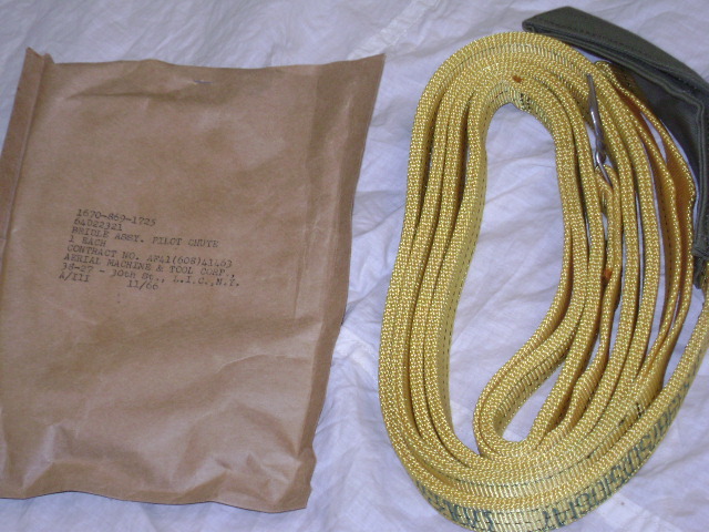 U.S. Air Force Pilot’s Parachute Bridle Assembly VIETNAM WAR ERA 1966