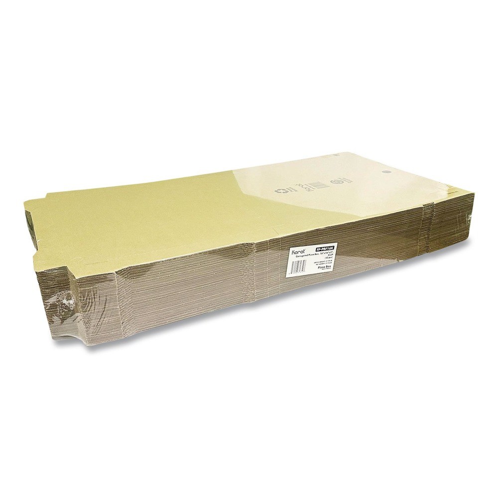Karat FPPBF16K 16″ x 16″ x 2″ Corrugated Pizza Box – Kraft (50/Carton) New