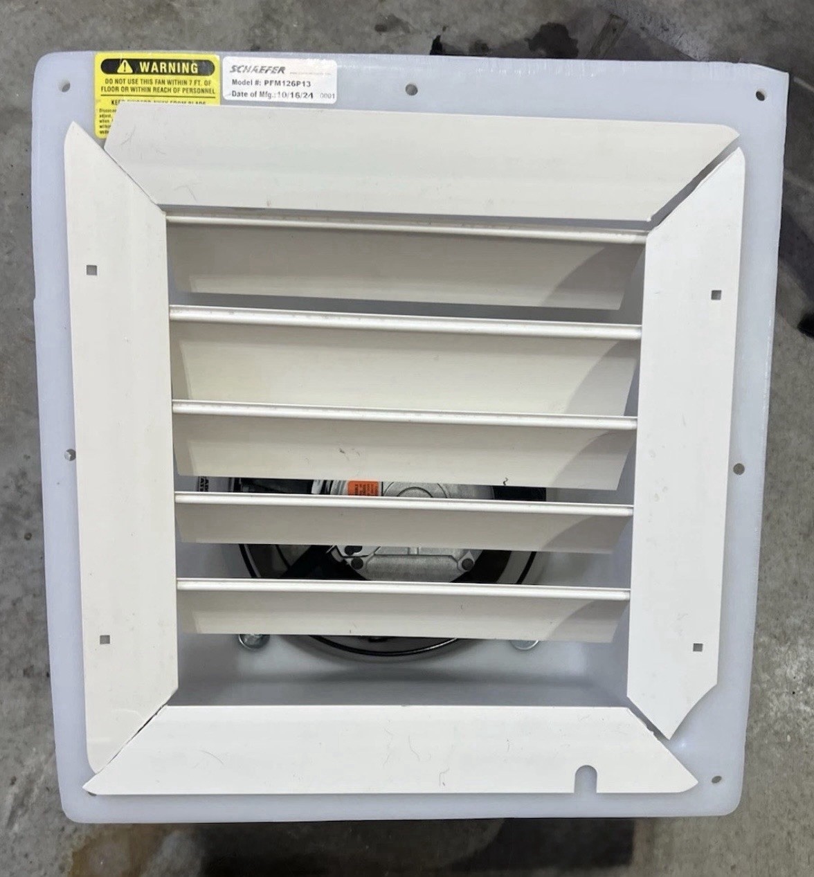 Schaefer PFM126P13 12″ Direct Drive Variable Speed Exhaust Fan