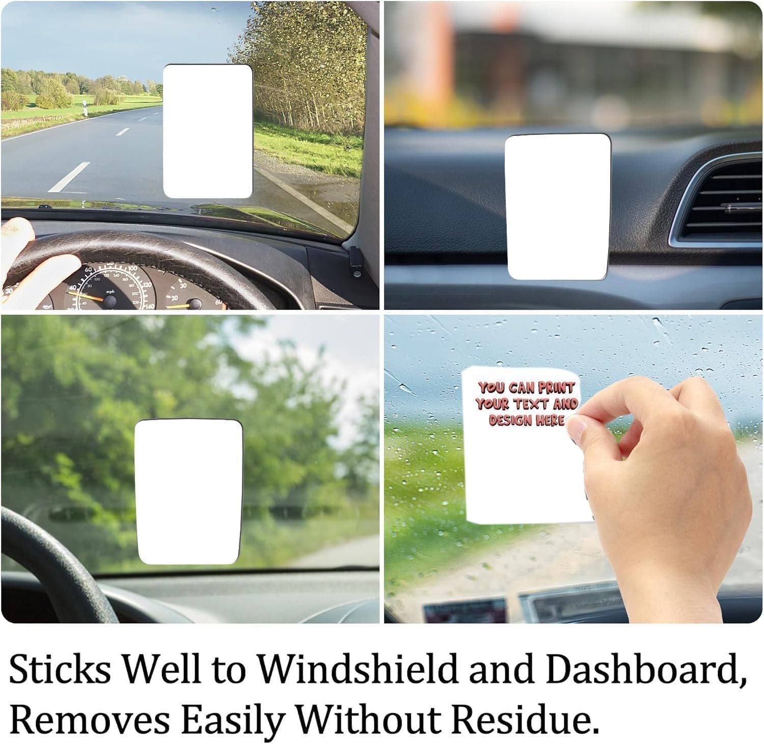 Oil Change Reminder Stickers 1.4″x2.15″ – 500 Static Cling Labels for Windshield