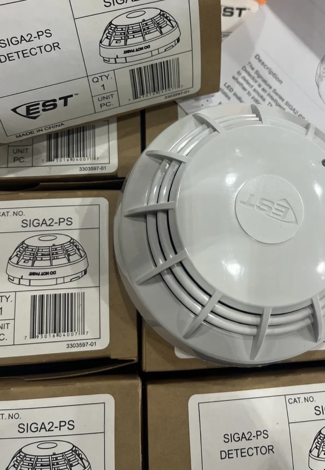 NEW EST SIGA2-PS SMOKE DETECTOR «NO LONGER AVAILABLE» (20 AVAILABLE, FREE SHIP!)