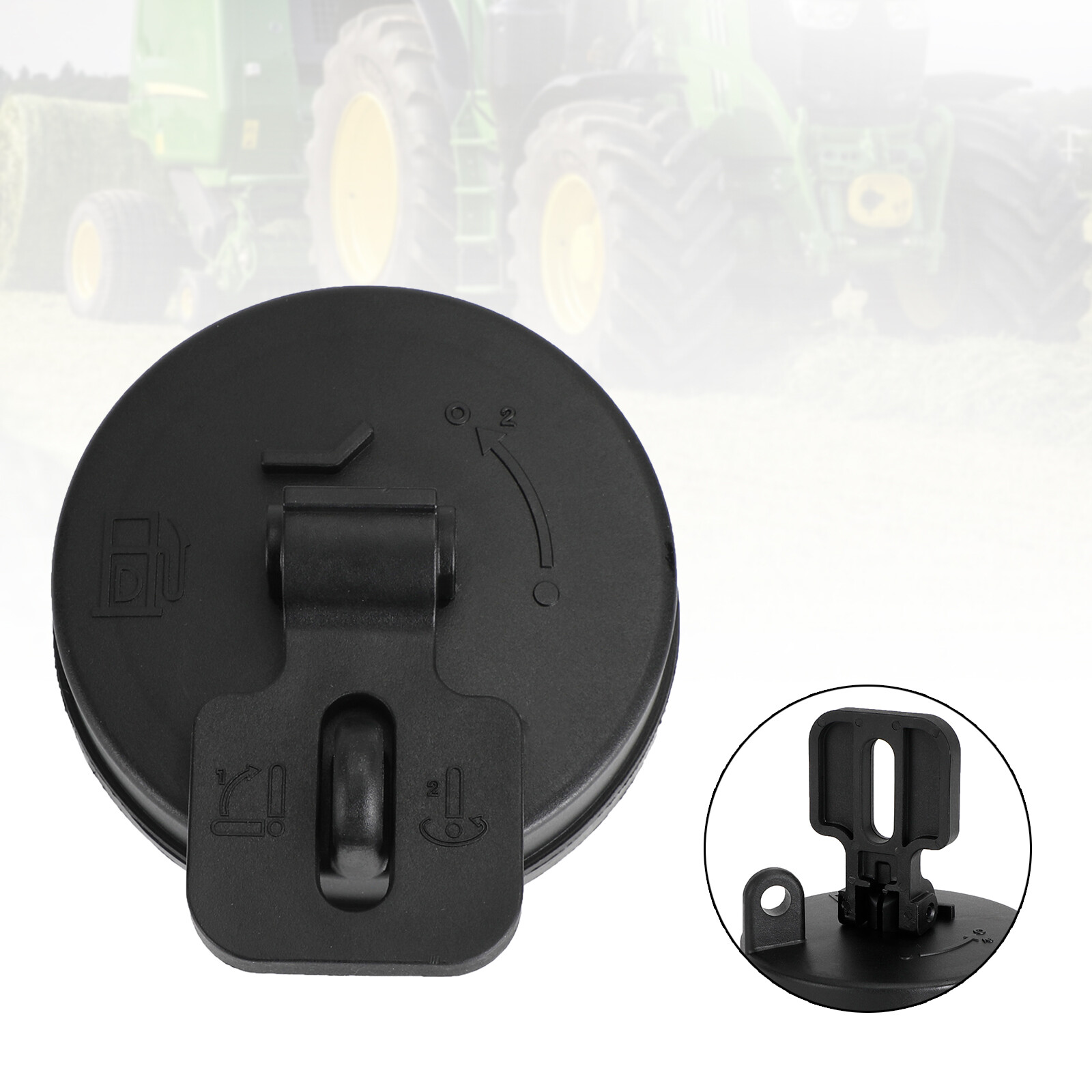 Fits For John Deere Hitachi Volvo Excavator Locking Fuel Cap AT323462 UE