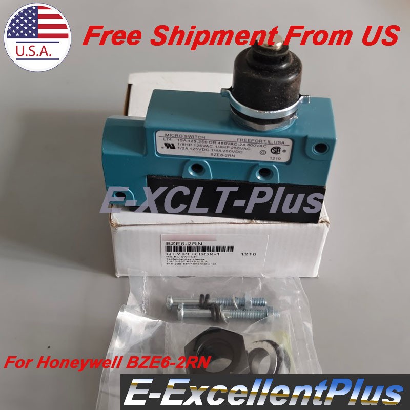 1PCS New For Honeywell BZE6-2RN Micro Limit Switch Sensor BZE62RN 15A 480VAC USA