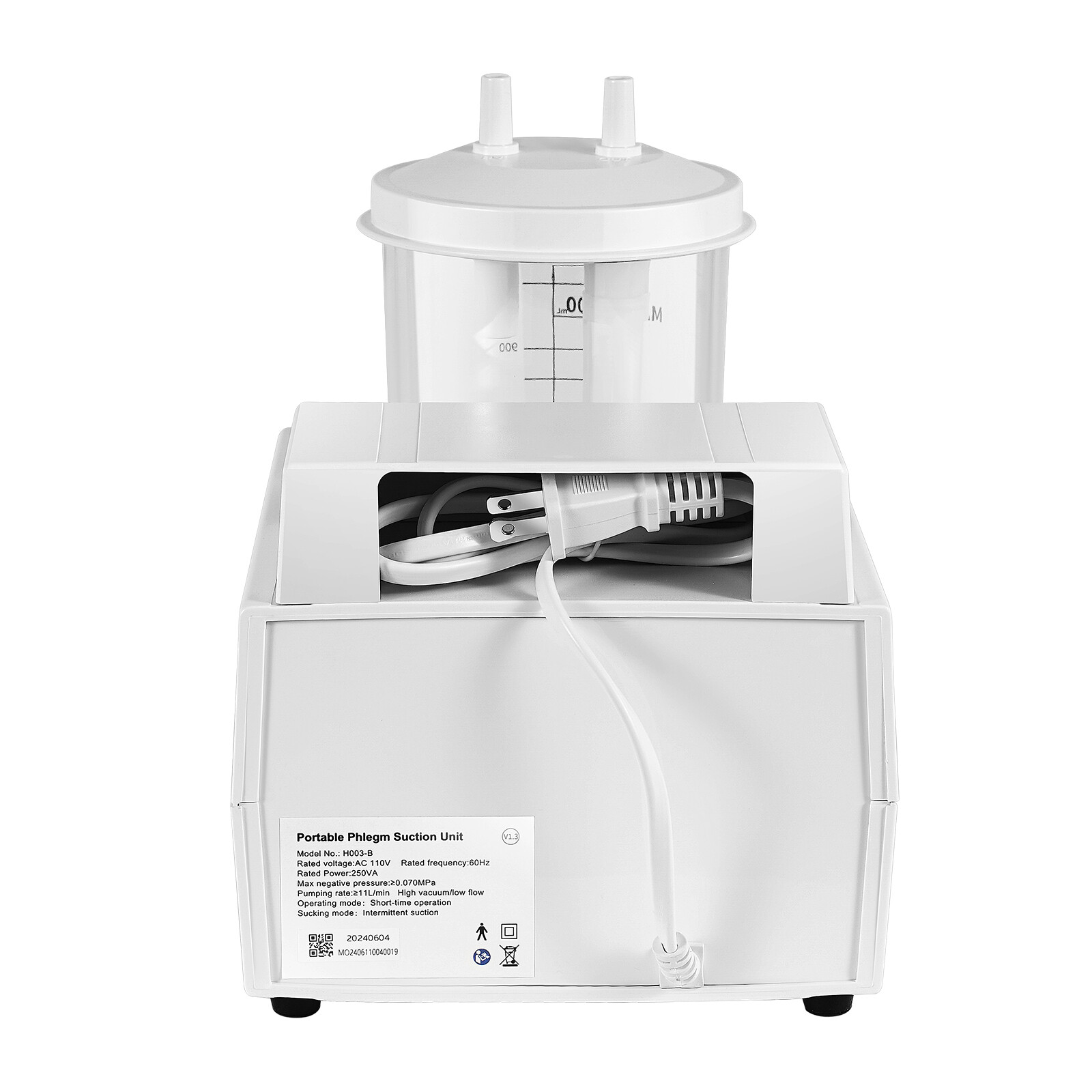 Vacuum Phlegm Quiet Suction Unit Portable Medical Emergency Aspirator Machine