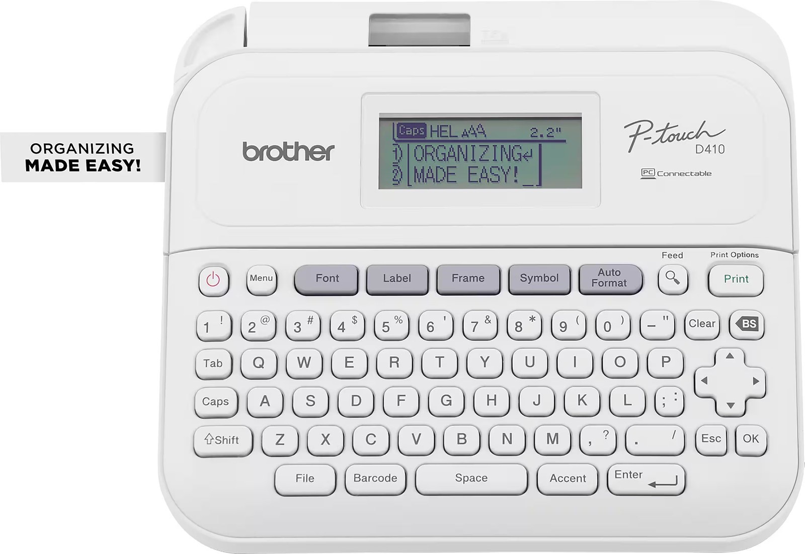 Brother P-touch PT-D410 Label Printer 18mm 3/4 » White NEW EXTRA TAPES AVAILABLE