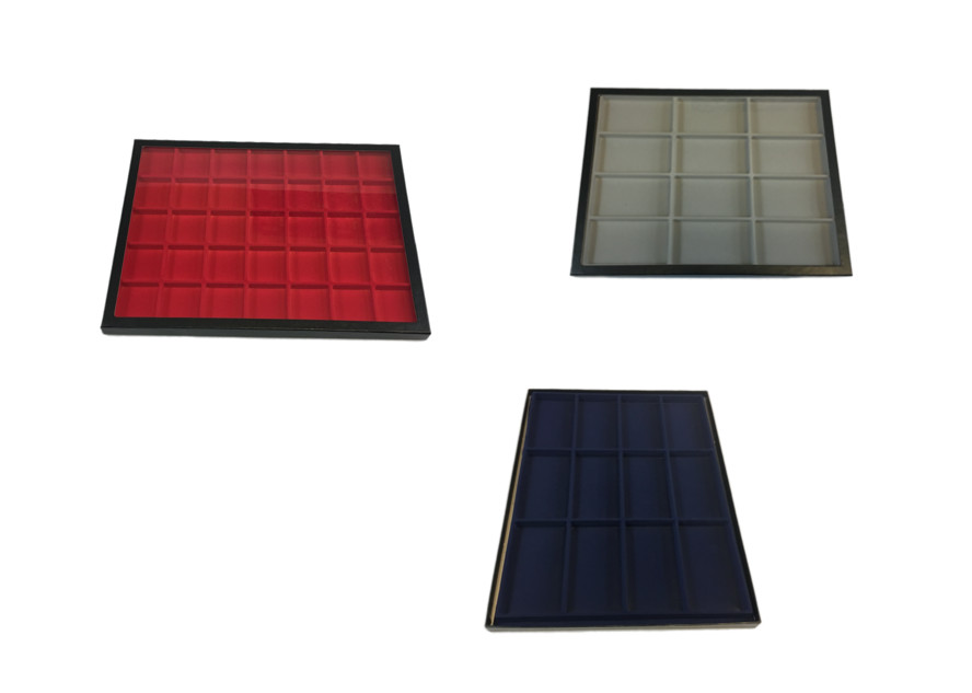 Riker Display Case 12 x 16 x 3/4″ with Flocked Trays for Jewelry, Coins, & More