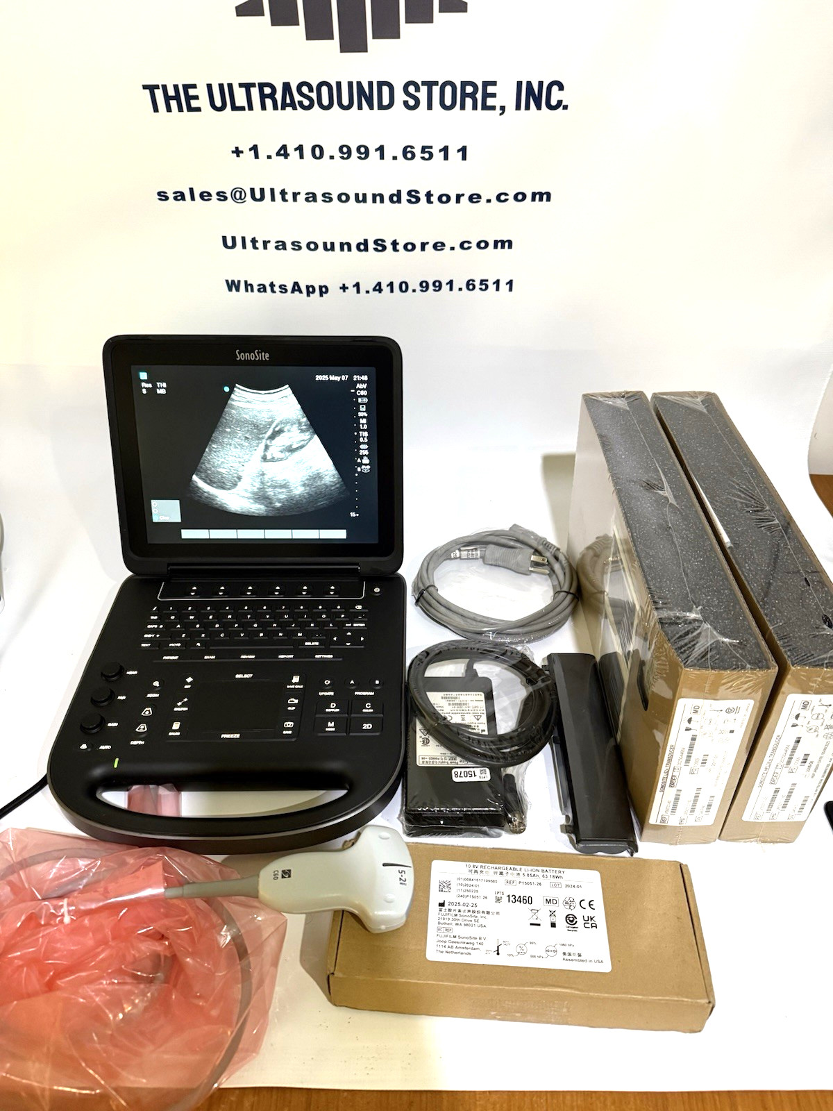 SonoSite Edge II Vet Ultrasound Linear Rectal, Convex & Linear. 1yr Warranty!