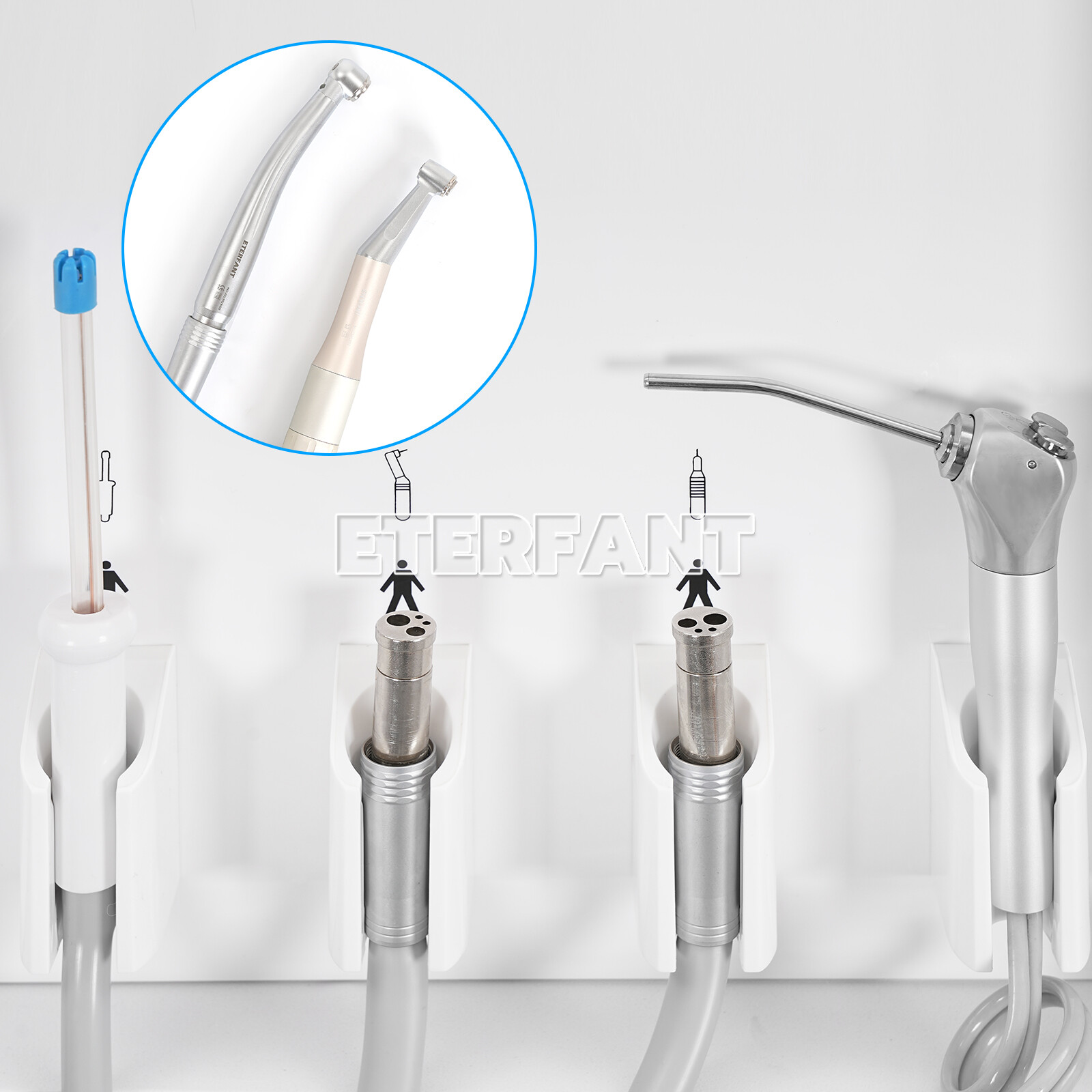 Dental Portable Suction System Delivery Unit with Air Compressor 4 Holes BD-402