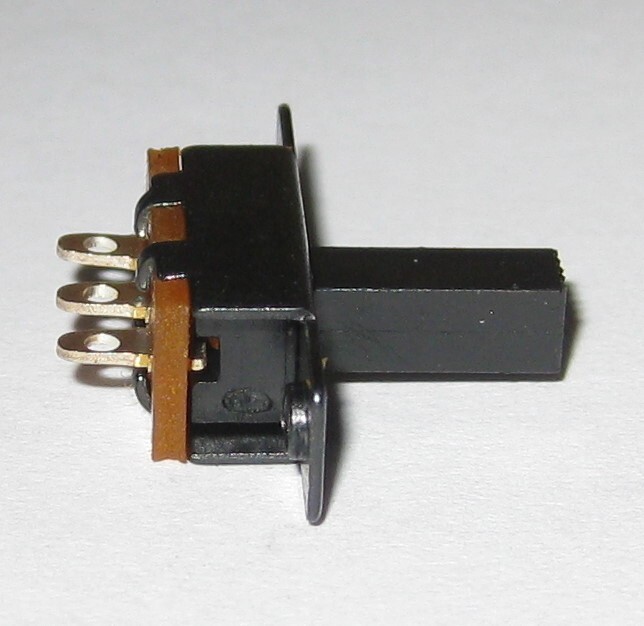 0.5A SPDT Miniature Panel Mount Slide Switch w/ Metal Body + Long Lever – 50 VDC