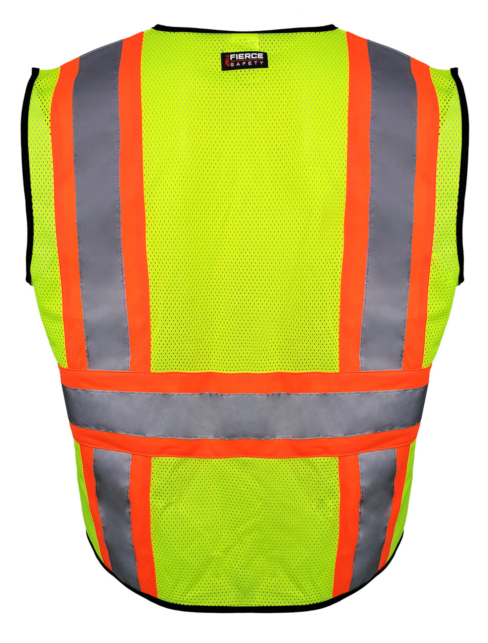 Fierce Safety Surveyors Class 2 Meshed Vest with Orange Trim and Black Bottom