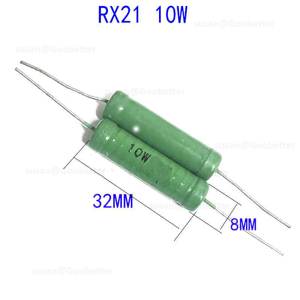 10W Wirewound Resistors Axial Leaded 5% J 0.05 to 47K ohm Resistor Through Hole