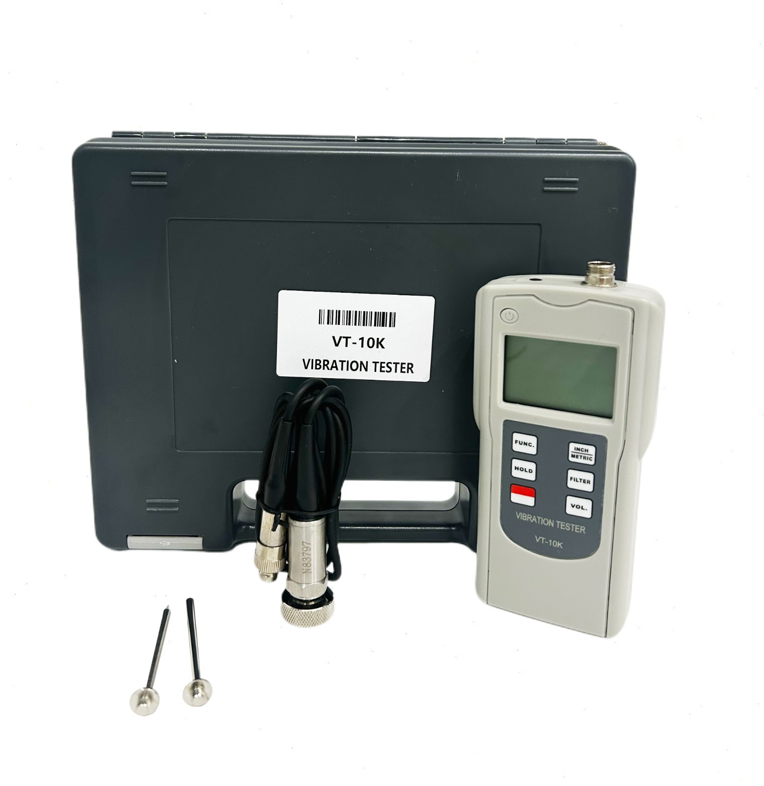 Vibration Analyzer with Range Velocity 0.1-400.0mm/s True RMS/0.004-16.00inch/s